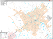 New Braunfels Wall Map Premium Style